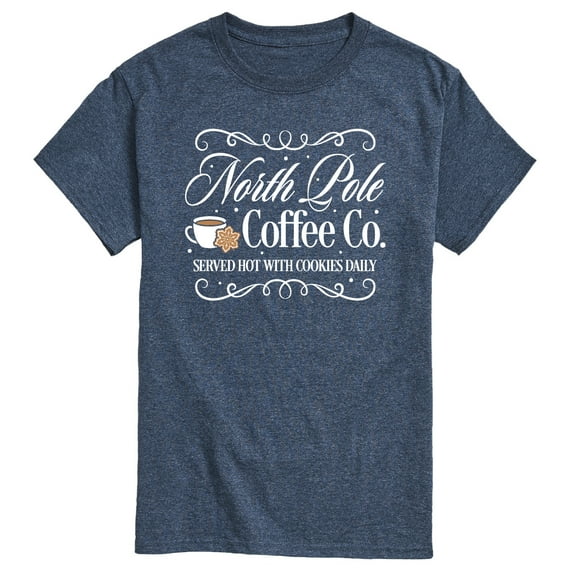 Instant Message - North Pole Coffee Co - Men's Short Sleeve Graphic T-Shirt