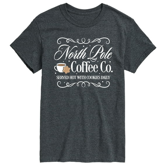 Instant Message - North Pole Coffee Co - Men's Short Sleeve Graphic T-Shirt