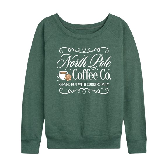 Instant Message - North Pole Coffee Co - Women's French Terry Long Sleeve Pullover