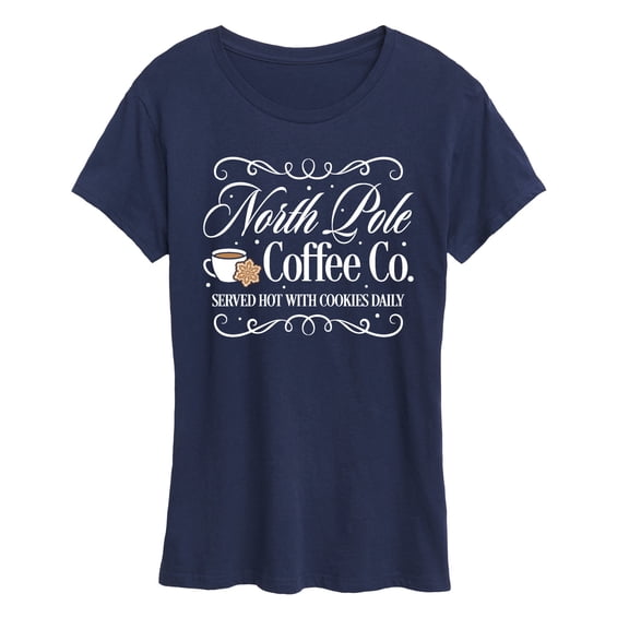 Instant Message - North Pole Coffee Co - Women's Short Sleeve Graphic T-shirt