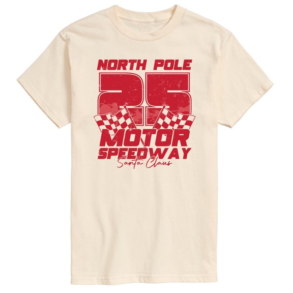 Instant Message - North Pole Motor Speedway - Men's Short Sleeve Graphic T-Shirt