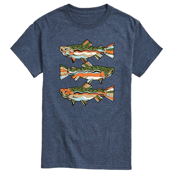 Instant Message - Northern Trout - Men's Short Sleeve Graphic T-Shirt