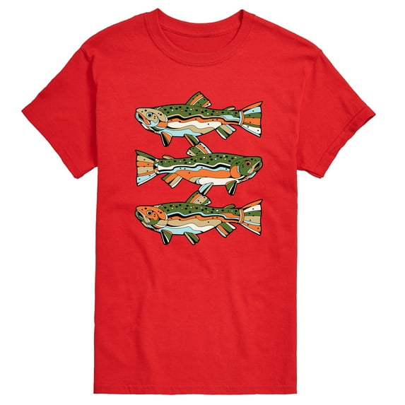 Instant Message - Northern Trout - Men's Short Sleeve Graphic T-Shirt