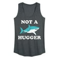 thumbnail image 1 of Instant Message - Not A Hugger Shark - Women's Racerback Tank, 1 of 5