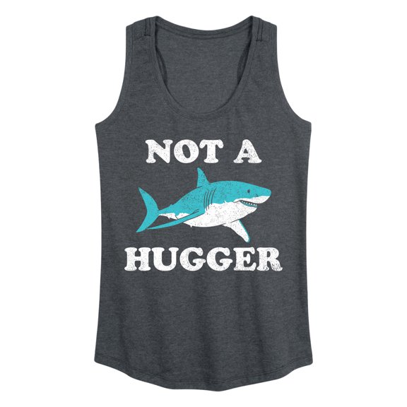Instant Message - Not A Hugger Shark - Women's Racerback Tank