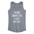 thumbnail image 1 of Instant Message - Not Angry Just My Face - Women's Racerback Tank Top, 1 of 6