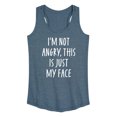 thumbnail image 1 of Instant Message - Not Angry Just My Face - Women's Racerback Tank Top, 1 of 6