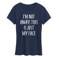 thumbnail image 1 of Instant Message - Not Angry Just My Face - Women's Short Sleeve Graphic T-Shirt, 1 of 6