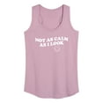 thumbnail image 1 of Instant Message - Not As Calm As I Look - Women's Racerback Tank Top, 1 of 6