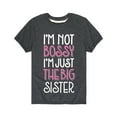thumbnail image 1 of Instant Message - Not Bossy Big Sister - Brother Sister Youth Short Sleeve Tee, 1 of 5