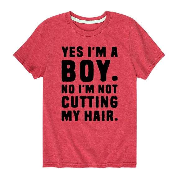 Instant Message - Not Cutting My Hair - Toddler And Youth Short Sleeve Graphic T-Shirt