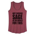 thumbnail image 1 of Instant Message - Not Enough Sage - Women's Racerback Tank Top, 1 of 6
