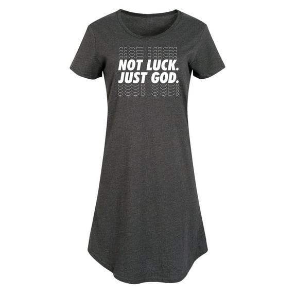 Instant Message - Not Luck, Just God - Women's Sleeveless Shift Dress