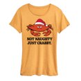 thumbnail image 1 of Instant Message - Not Naughty Just Crabby - Women's Short Sleeve Graphic T-Shirt, 1 of 7