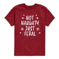 thumbnail image 1 of Instant Message - Not Naughty Just Feral - Youth Short Sleeve Graphic T-shirt, 1 of 4