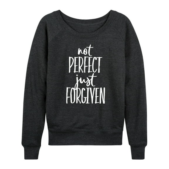 Instant Message - Not Perfect Just Forgiven - Women's Lightweight French Terry Long Sleeve Shirt
