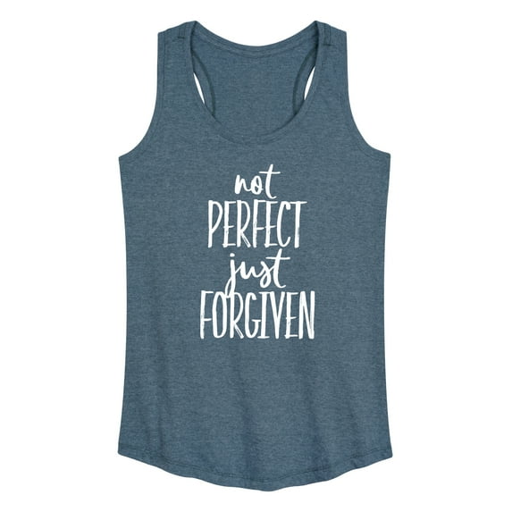 Instant Message - Not Perfect Just Forgiven - Women's Racerback Tank Top