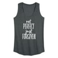 thumbnail image 1 of Instant Message - Not Perfect Just Forgiven - Women's Racerback Tank Top, 1 of 6