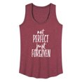 thumbnail image 1 of Instant Message - Not Perfect Just Forgiven - Women's Racerback Tank Top, 1 of 6