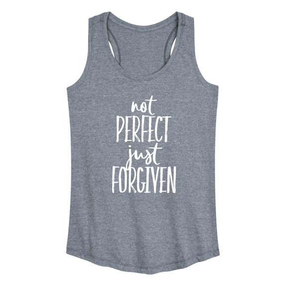 Instant Message - Not Perfect Just Forgiven - Women's Racerback Tank Top