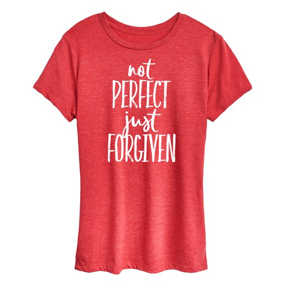 Instant Message - Not Perfect Just Forgiven - Women's Short Sleeve Graphic T-Shirt