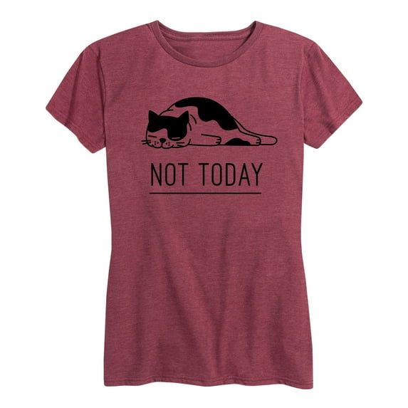 Instant Message - Not Today Cat - Women's Short Sleeve Graphic T-shirt