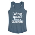 thumbnail image 1 of Instant Message - Not Today, I'm on Vacation - Women's Racerback Graphic Tank, 1 of 5