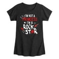 thumbnail image 1 of Instant Message - Not a Princess Rock Star-Girls Toddler And Youth Short Sleeve Graphic T-Shirt, 1 of 5