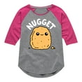 thumbnail image 1 of Instant Message - Nugget - Girls Shirt Tail Raglan, 1 of 5