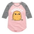 thumbnail image 1 of Instant Message - Nugget - Girls Shirt Tail Raglan, 1 of 5