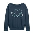 thumbnail image 1 of Instant Message - Nurse Heart Stethoscope - Women's French Terry Long Sleeve Pullover, 1 of 5