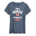 thumbnail image 1 of Instant Message - Nurse I Care - Women'S Short Sleeve Graphic T-Shirt, 1 of 5