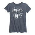 thumbnail image 1 of Instant Message - Nurse Life - Women's Short Sleeve Graphic T-Shirt, 1 of 5