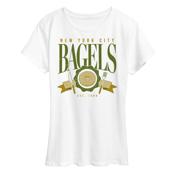 Instant Message - Nyc Bagels - Women's Short Sleeve Graphic T-Shirt