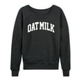 thumbnail image 1 of Instant Message - Oat Milk - Women's Lightweight French Terry Long Sleeve Shirt, 1 of 6