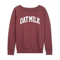 thumbnail image 1 of Instant Message - Oat Milk - Women's Lightweight French Terry Long Sleeve Shirt, 1 of 6