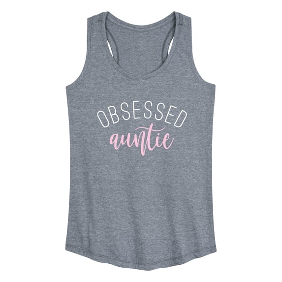 Instant Message - Obsessed Auntie - Women's Racerback Tank Top