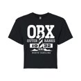 thumbnail image 1 of Instant Message - Obx Lighthouse - Juniors Cropped Graphic T-Shirt, 1 of 5