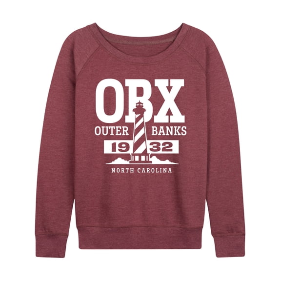 Instant Message - Obx Lighthouse - Women's Lightweight French Terry Long Sleeve Shirt