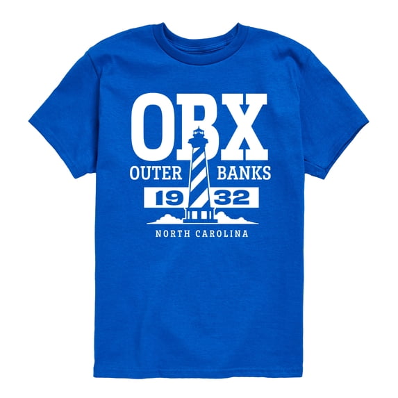 Instant Message - OBX Lighthouse - Youth Boys Short Sleeve Graphic T-Shirt
