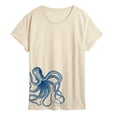 thumbnail image 1 of Instant Message - Octopus Side Hit - Women's Short Sleeve Graphic T-Shirt, 1 of 5