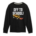 thumbnail image 1 of Instant Message - Off To School Bus - Toddler & Youth Long Sleeve Graphic T-Shirt, 1 of 6