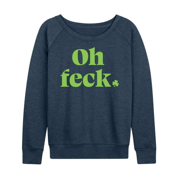 Instant Message - Oh Feck - Women's Lightweight French Terry Long Sleeve Shirt