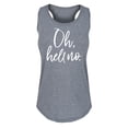 thumbnail image 1 of Instant Message - Oh Hell No Graphic Racerback Tank, 1 of 5