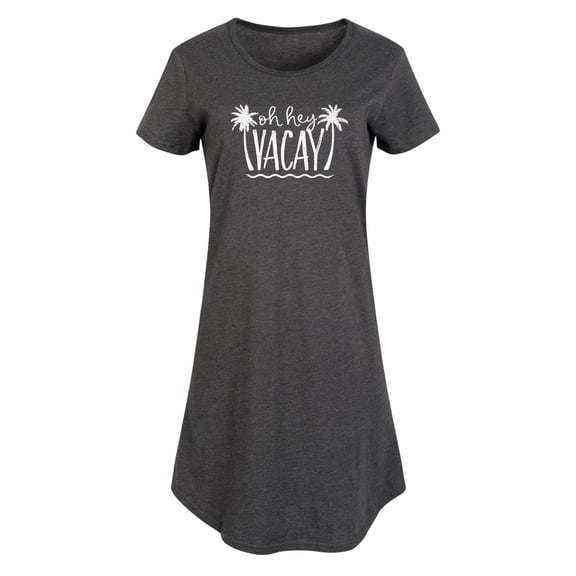 Instant Message - Oh Hey Vacay Graphic T-shirt Dress