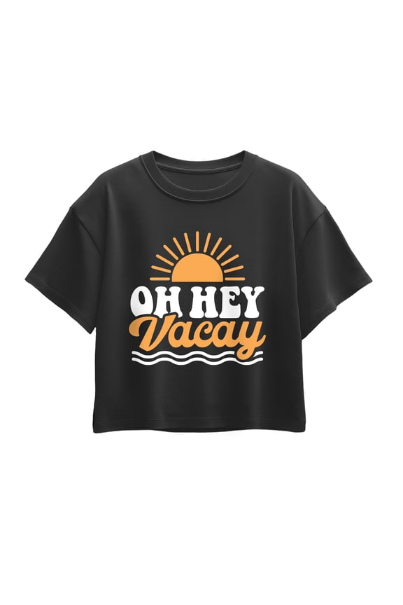 - Oh Hey Vacay - Youth Girls Boxy T-Shirt