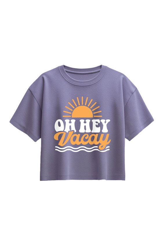 - Oh Hey Vacay - Youth Girls Boxy T-Shirt