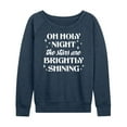 thumbnail image 1 of Instant Message - Oh Holy Night Christmas - Women's Lightweight French Terry Long Sleeve Shirt, 1 of 6