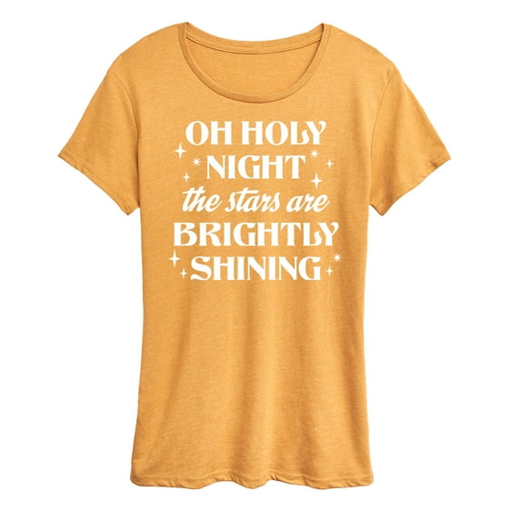 Instant Message - Oh Holy Night - Women's Short Sleeve Graphic T-Shirt