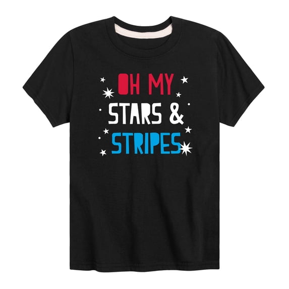 Instant Message - Oh My Stars And Stripes - Toddler And Youth Short Sleeve T-Shirt